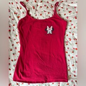 Y2K DISNEY Minnie Mouse Red Vintage Tank Top